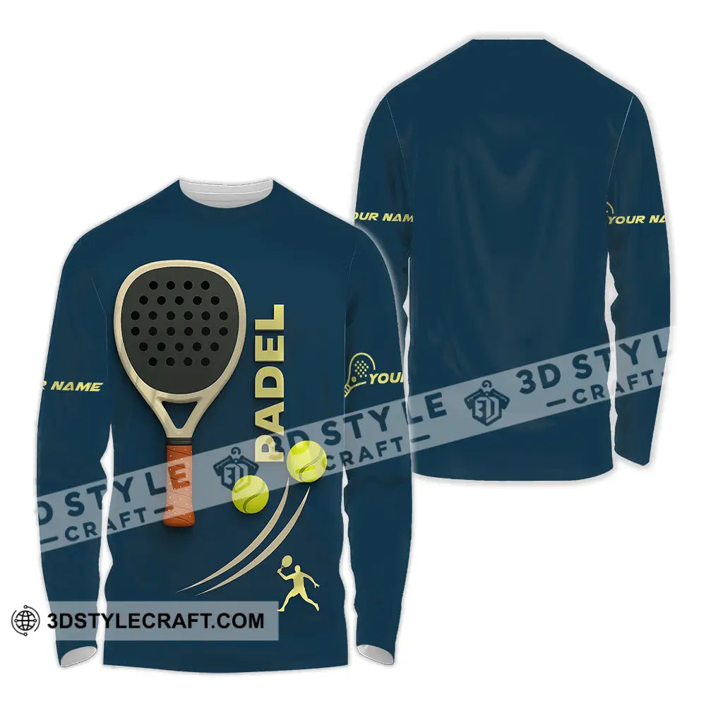 Unisex Shirt - Custom Padel Shirt Long Sleeve Shirt / S T-shirt