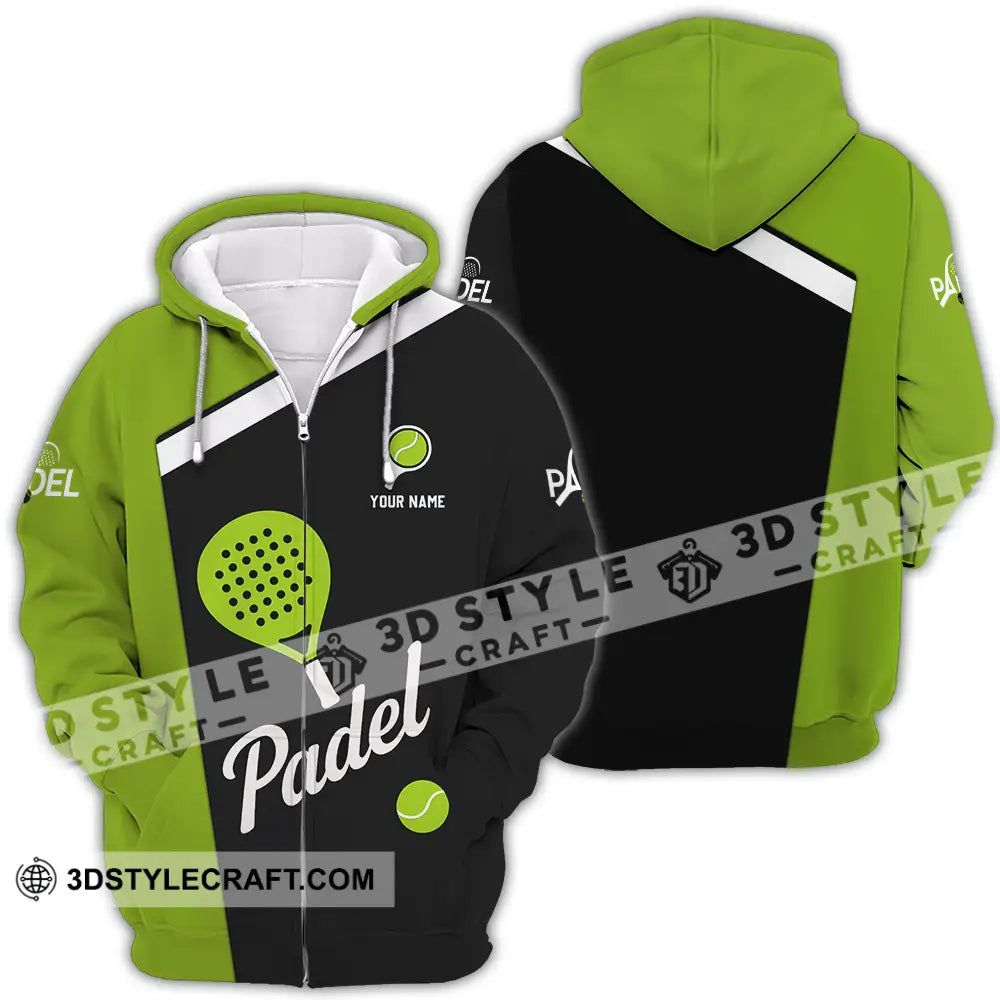 Unisex Shirt - Custom Padel Shirt Zipper Hoodie / S T-shirt