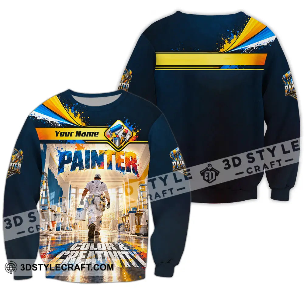 Unisex Shirt - Custom Painter Shirt - Long Sleeve / S - T-shirt