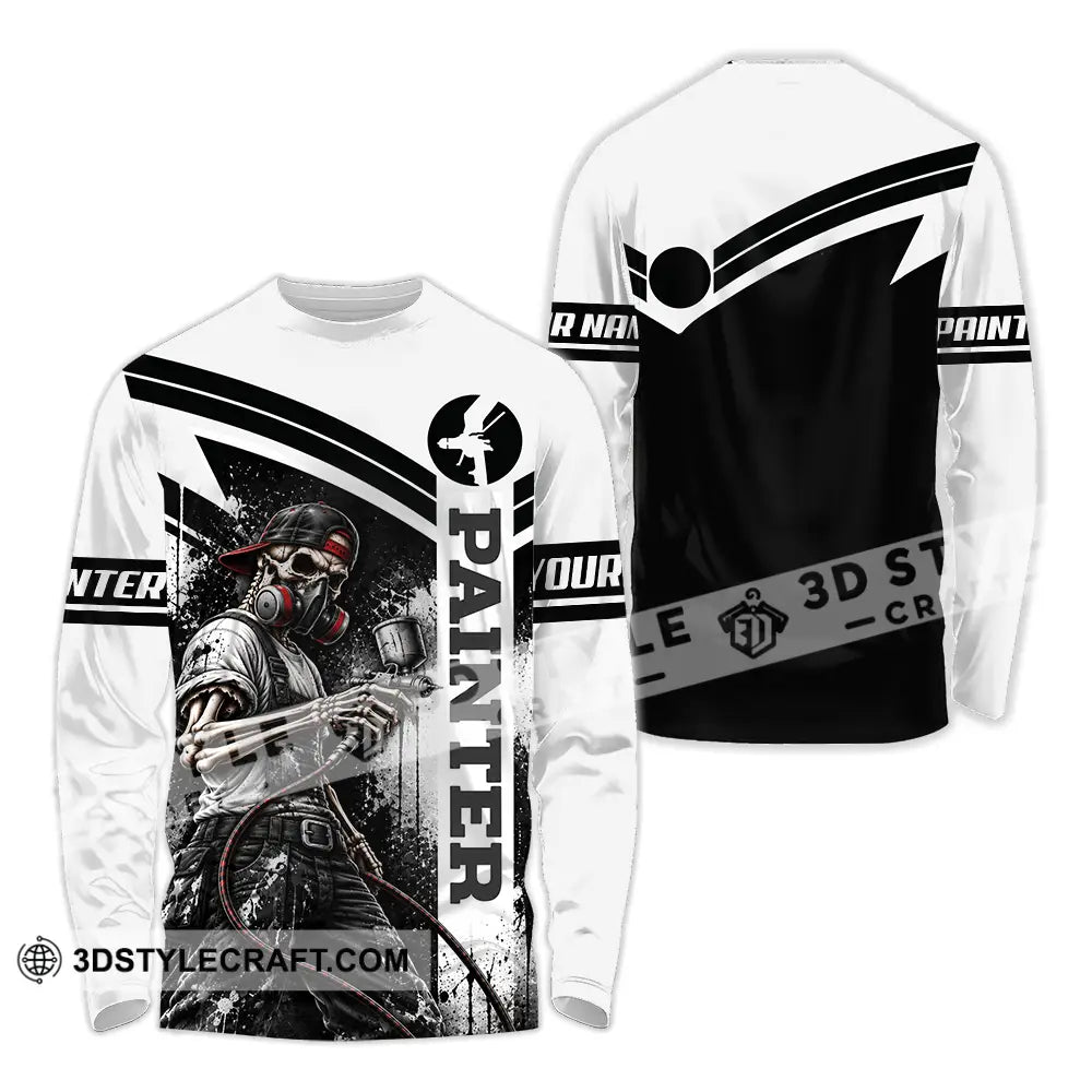 Unisex Shirt - Custom Painter Shirt - Long Sleeve Shirt / S - T-shirt