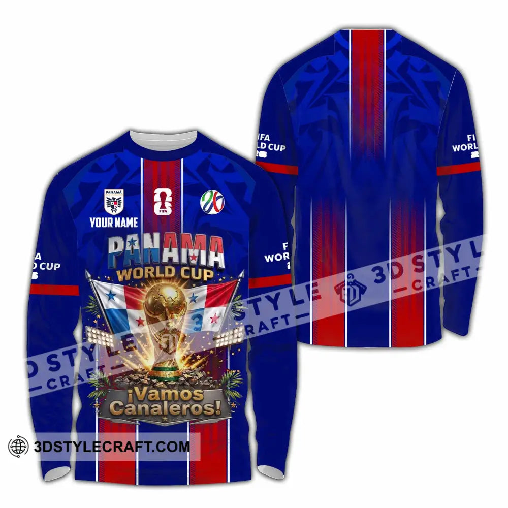 Unisex Shirt - Custom Panama World Cup 2026 Shirt - Long Sleeve Shirt / S - T-shirt