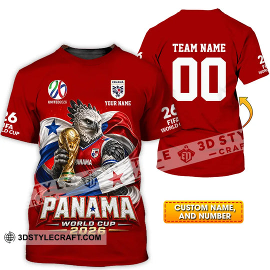 Unisex Shirt - Custom Panama World Cup 2026 3D Shirt style option 1