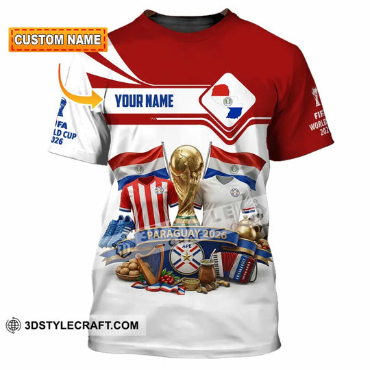 Unisex Shirt - Custom Paraguay World Cup 2026 Shirt style option 1