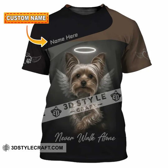 Unisex Shirt - Custom Pet Lover Never Walk Alone 3D Shirt style option 1