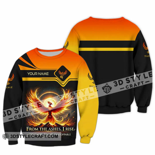 Unisex Shirt - Custom Phoenix From The Ashes I Rise Stronger Bolder Unstoppable Shirt style option 4