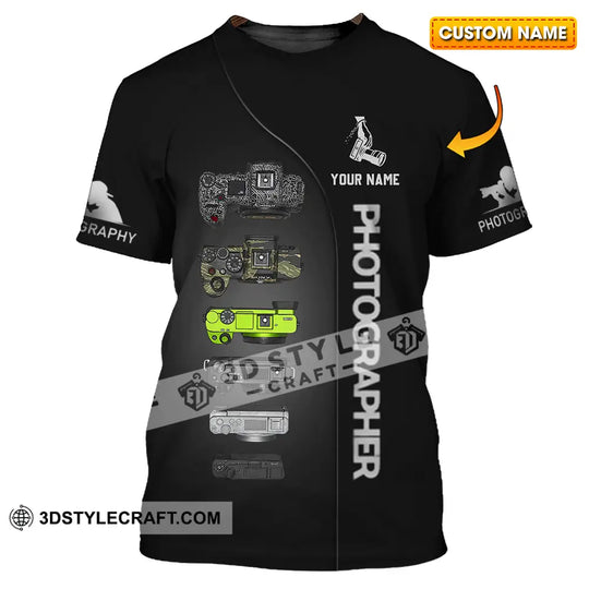Unisex Shirt - Custom Photographer 3D Shirt style option 1