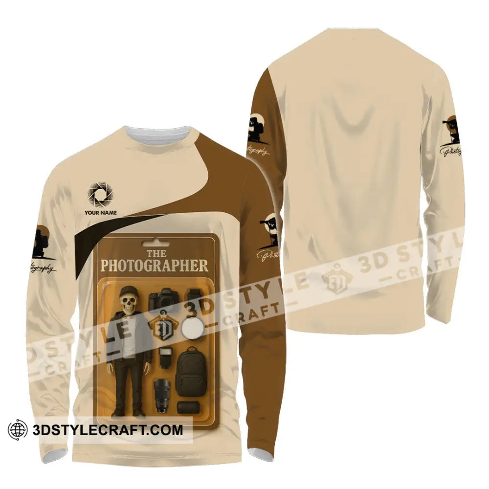 Unisex Shirt - Custom Photographer Shirt Long Sleeve Shirt / S T-shirt