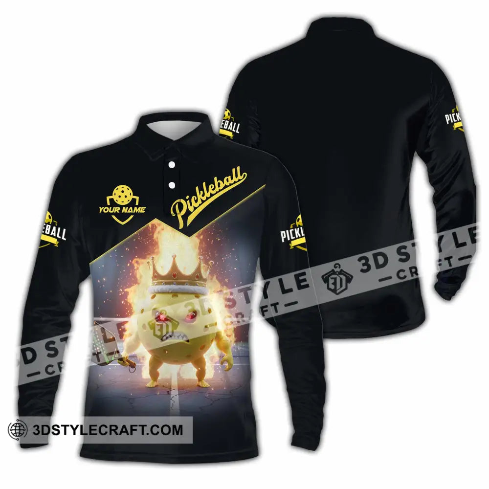 Unisex Shirt - Custom Pickleball Shirt Long Sleeve Polo / S T-shirt