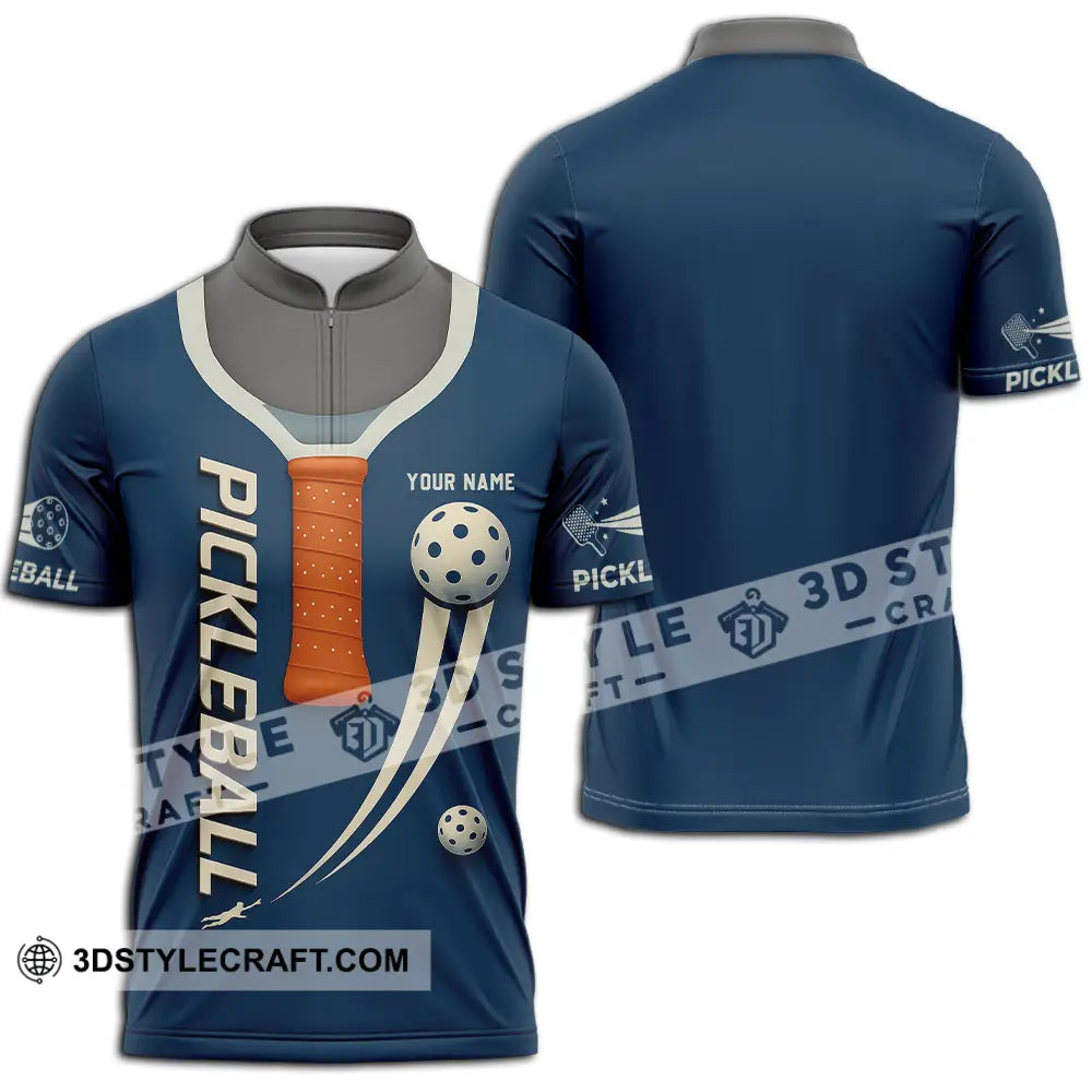 Unisex Shirt - Custom Pickleball Shirt Zipper Polo Shirt / S T-shirt