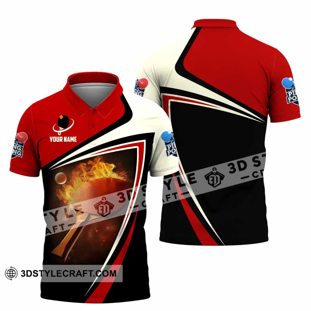 Unisex Shirt - Custom Ping Pong Lover Shirt Polo Shirt / S T-shirt