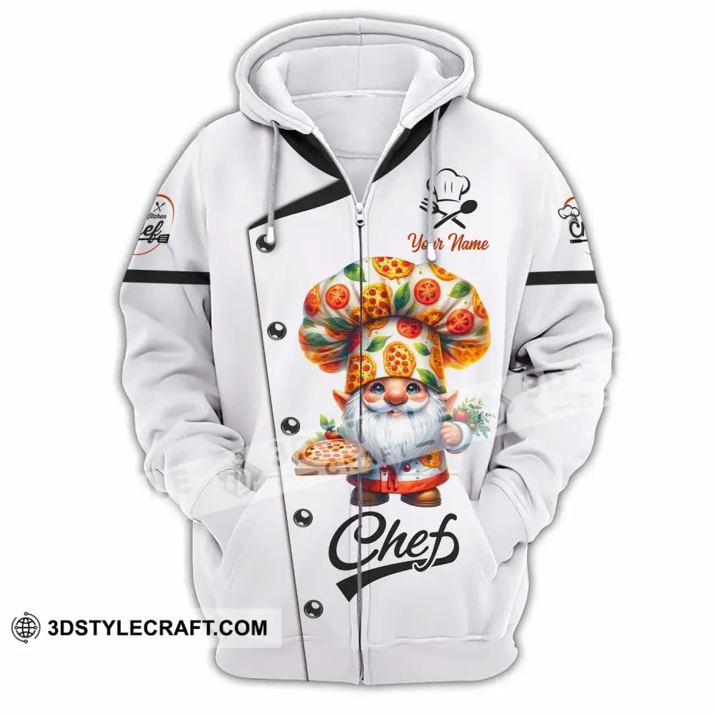 Unisex Shirt - Custom Pizza Chef Santa Shirt Zipper Hoodie / S T-shirt