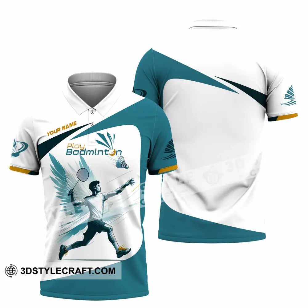 Unisex Shirt - Custom Play Badminton Shirt Polo Shirt / S T-shirt