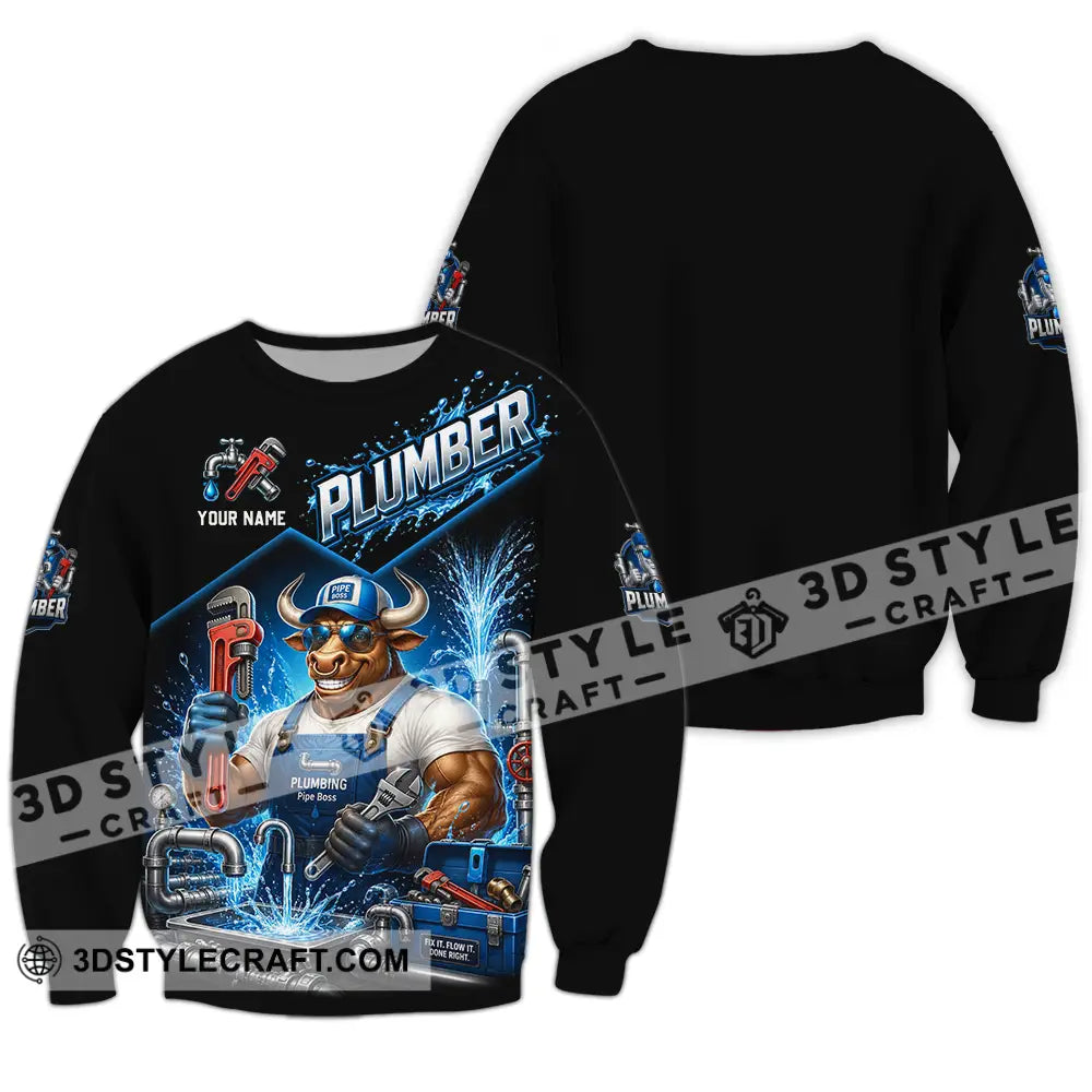 Unisex Shirt - Custom Plumber Shirt - Long Sleeve / S - T-shirt