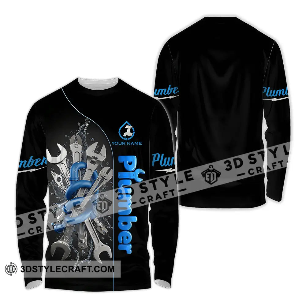 Unisex Shirt - Custom Plumber Shirt - Long Sleeve Shirt / S - T-shirt