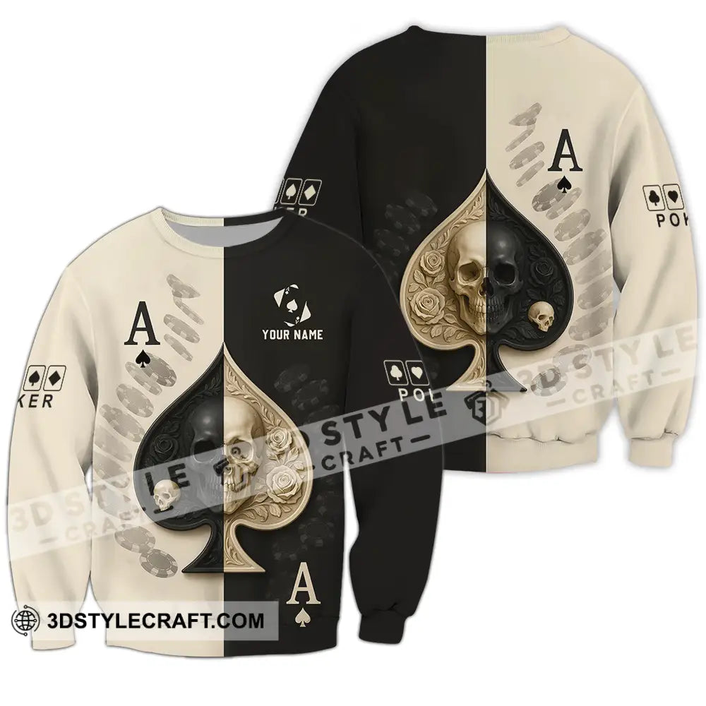 Unisex Shirt - Custom Poker Shirt Long Sleeve / S T-shirt