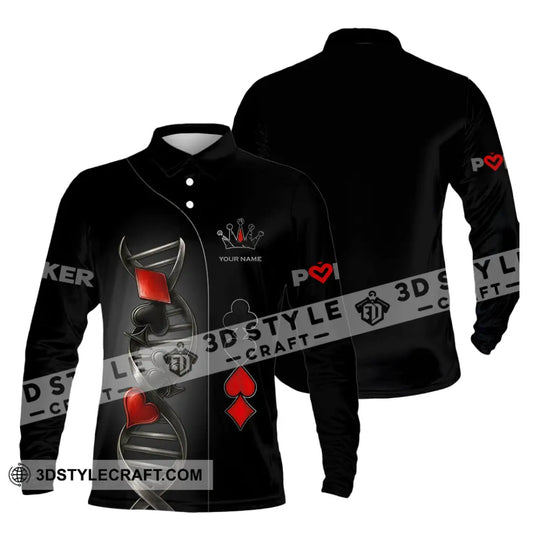 Unisex Shirt - Custom Poker Lover Classic Shirt, In My DNA style option 3