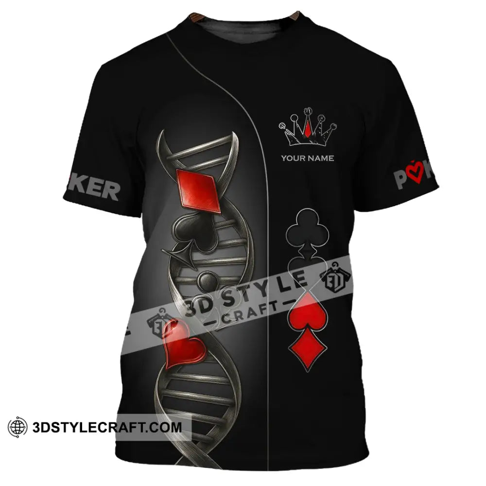 Unisex Shirt - Custom Poker Lover Classic Shirt In My DNA T-Shirt / S T-shirt