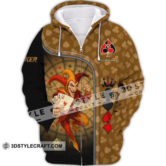 Unisex Shirt - Custom Poker Lover Shirt, Poker Player style option 2