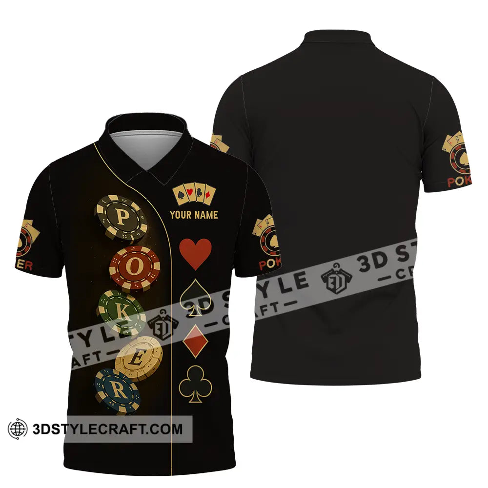Unisex Shirt - Custom Poker Shirt Polo Shirt / S T-shirt
