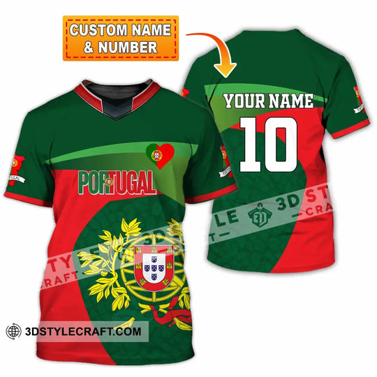 Unisex Shirt - Custom Portugal 3D Shirt style option 1