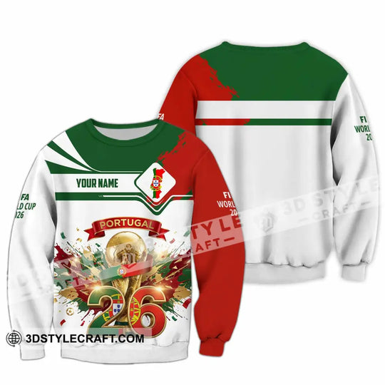 Unisex Shirt - Custom Portugal FIFA World Cup 2026 3D Shirt style option 3