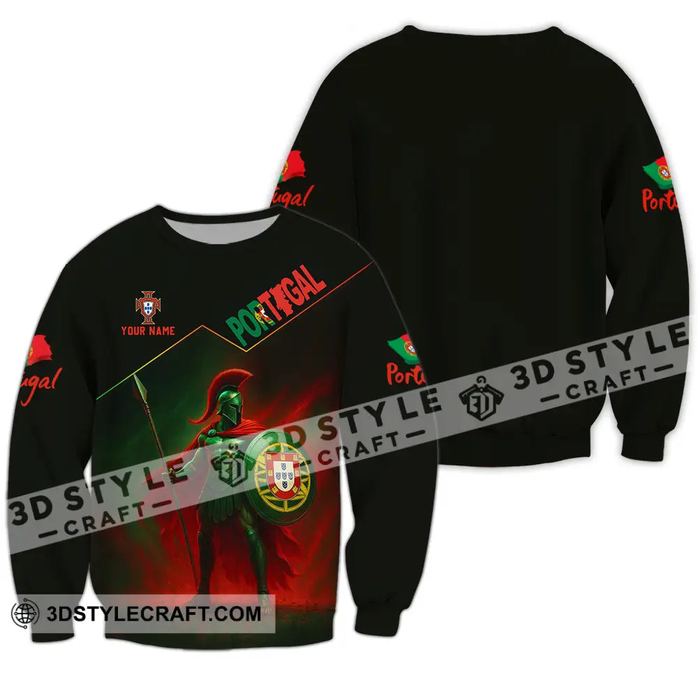 Unisex Shirt - Custom Portugal Warrior Shirt Long Sleeve / S T-shirt