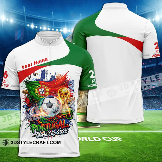 Unisex Shirt - Custom Portugal World Cup 2026 3D Shirt style option 2