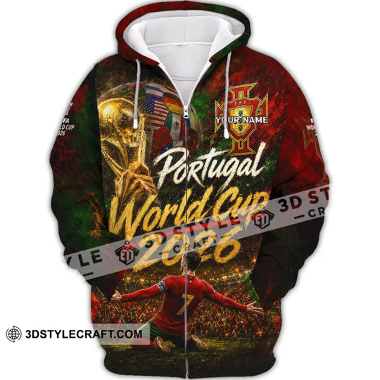 Unisex Shirt - Custom Portugal World Cup 2026 Shirt style option 3
