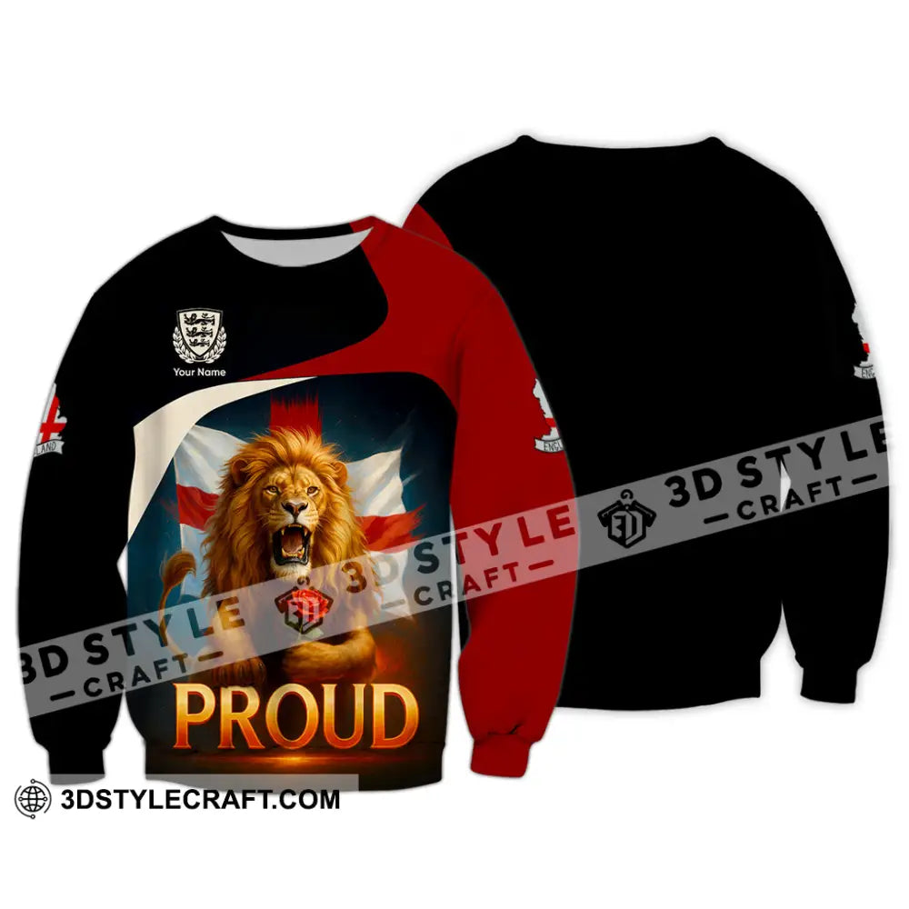 Unisex Shirt - Custom Proud England Shirt Long Sleeve / S T-shirt