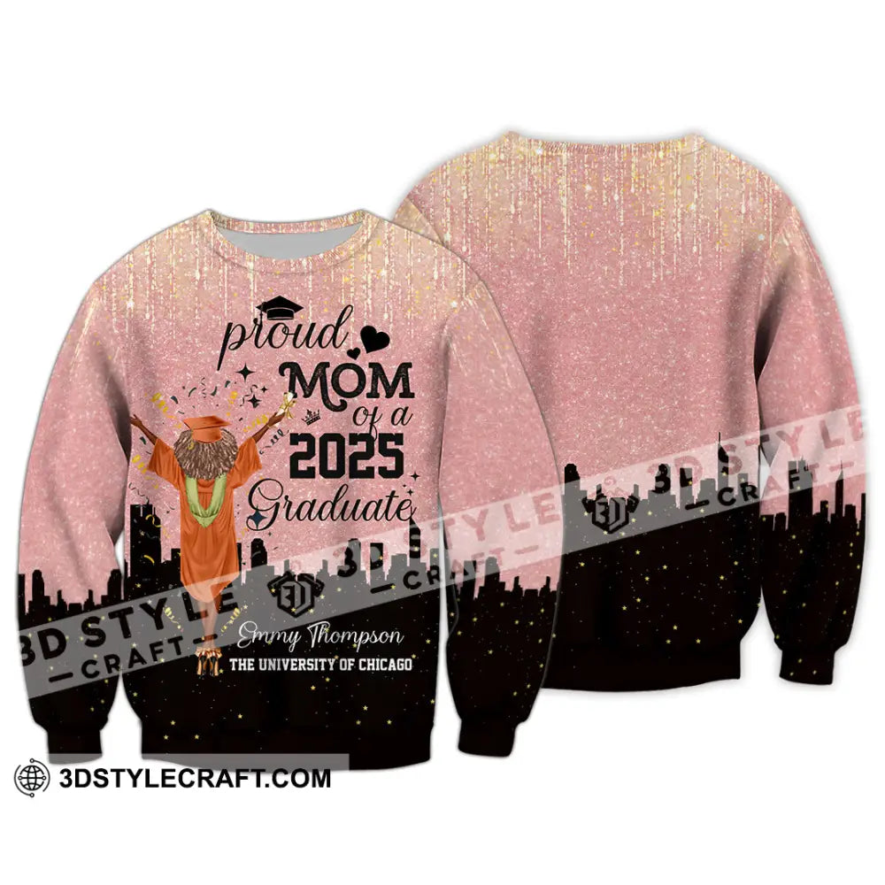 Unisex Shirt - Custom Shirt Proud Mom Of A 2025 Graduate Long Sleeve / S T-shirt