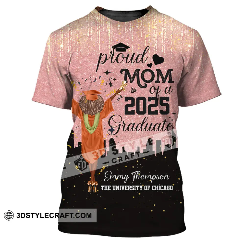 Unisex Shirt - Custom Shirt Proud Mom Of A 2025 Graduate T-Shirt / S T-shirt