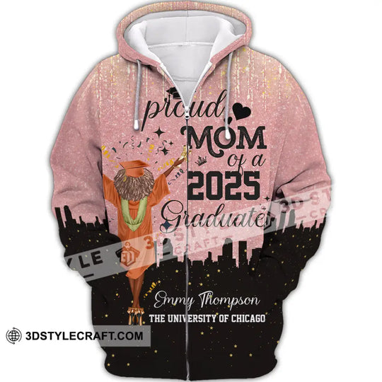 Unisex Shirt - Custom Shirt, Proud Mom Of A 2025 Graduate style option 2