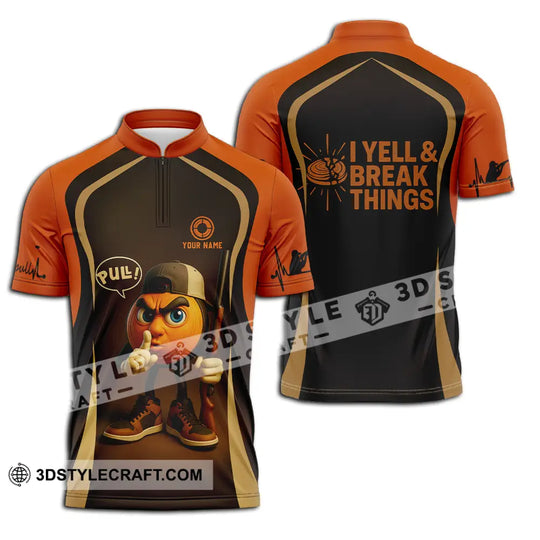 Unisex Shirt - Custom Pull I Yell And Break Things Shirt style option 2