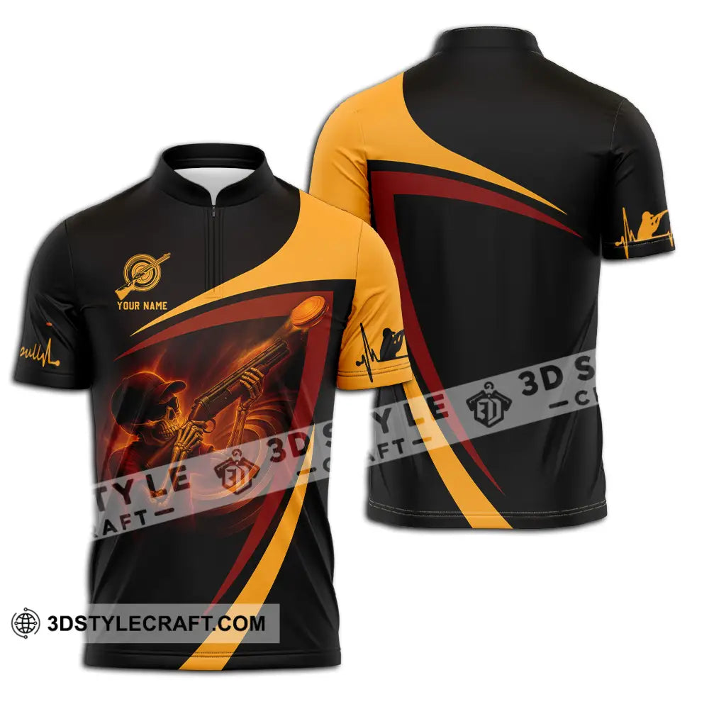 Unisex Shirt - Custom Pull Shirt Zipper Polo Shirt / S T-shirt