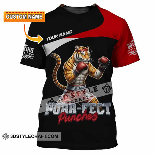 Unisex Shirt - Custom Purr-fect Punches Boxing 3D Shirt style option 1