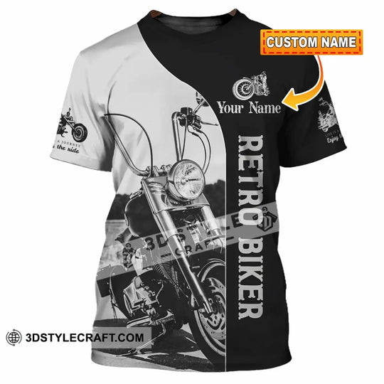 Unisex Shirt - Custom Retro Biker 3D Shirt style option 1
