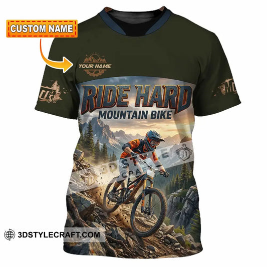 Unisex Shirt - Custom Ride Hard Mountain Bike Shirt - T-shirt