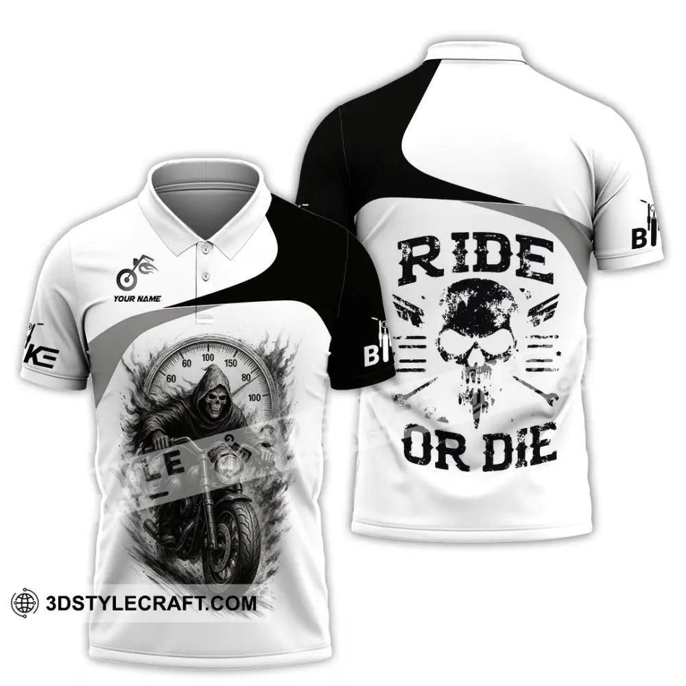 Unisex Shirt - Custom Ride Or Die Rider Shirt Polo Shirt / S T-shirt