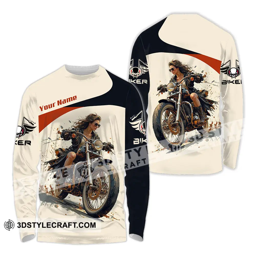Unisex Shirt - Custom Rider 3D Shirt - Long Sleeve Shirt / S - T-shirt