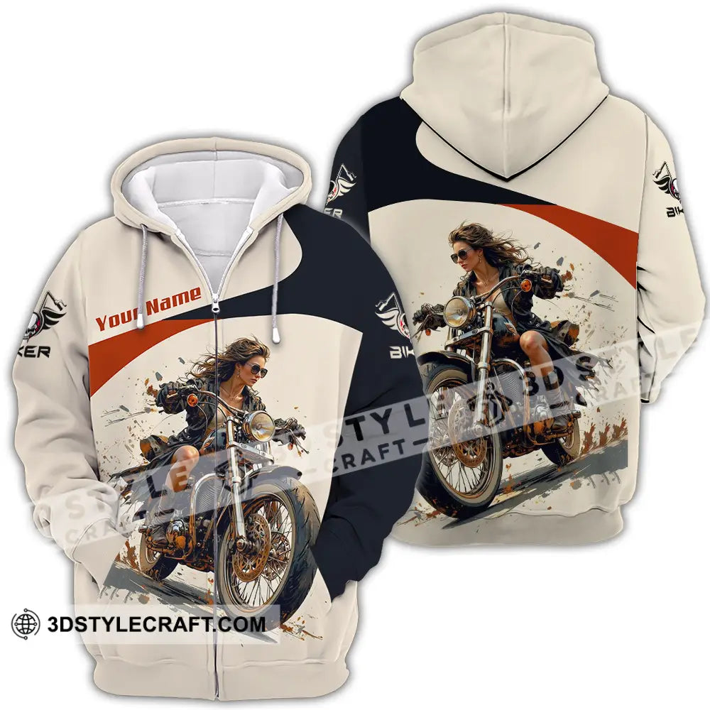 Unisex Shirt - Custom Rider 3D Shirt - Zipper Hoodie / S - T-shirt
