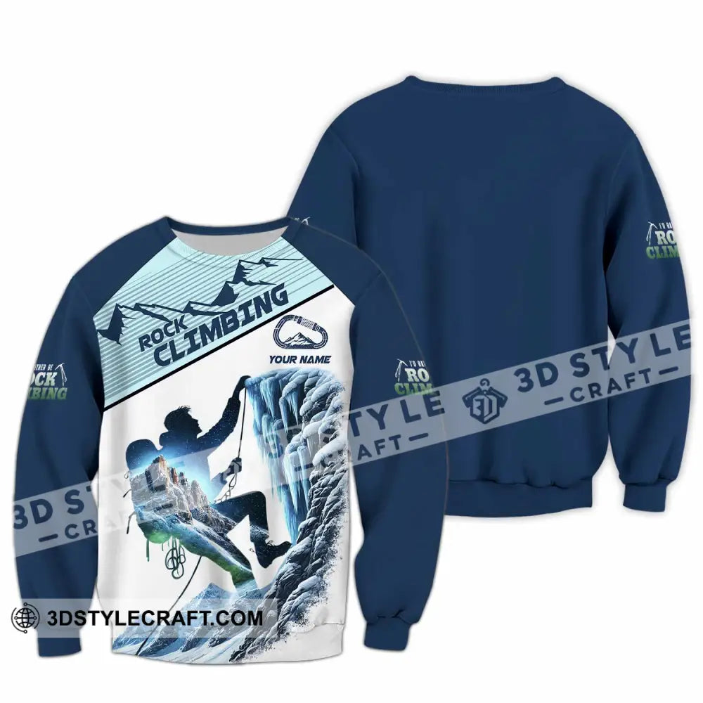 Unisex Shirt - Custom Rock Climbing Shirt Long Sleeve / S T-shirt