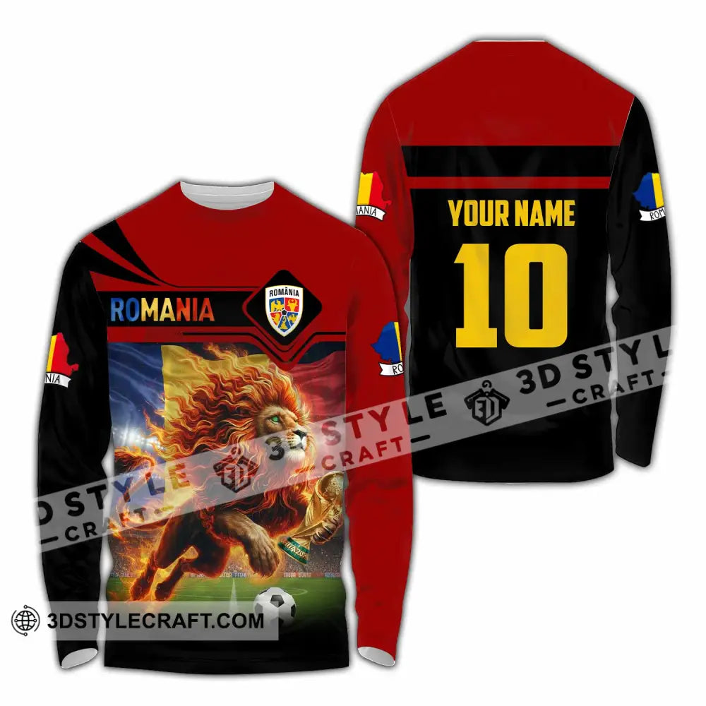 Unisex Shirt - Custom Romania 3D Shirt Long Sleeve Shirt / S T-shirt