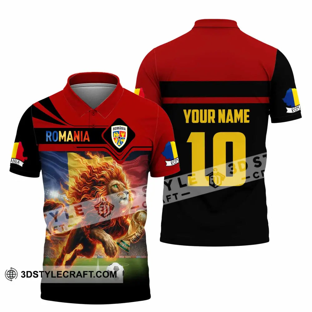 Unisex Shirt - Custom Romania 3D Shirt Polo Shirt / S T-shirt