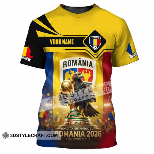 Unisex Shirt - Custom Romania World Cup 2026 3D Shirt style option 2