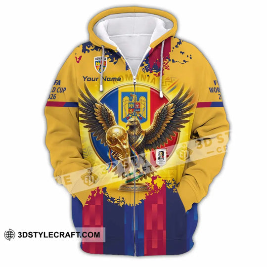Unisex Shirt - Custom Romania World Cup 2026 3D Shirt style option 4