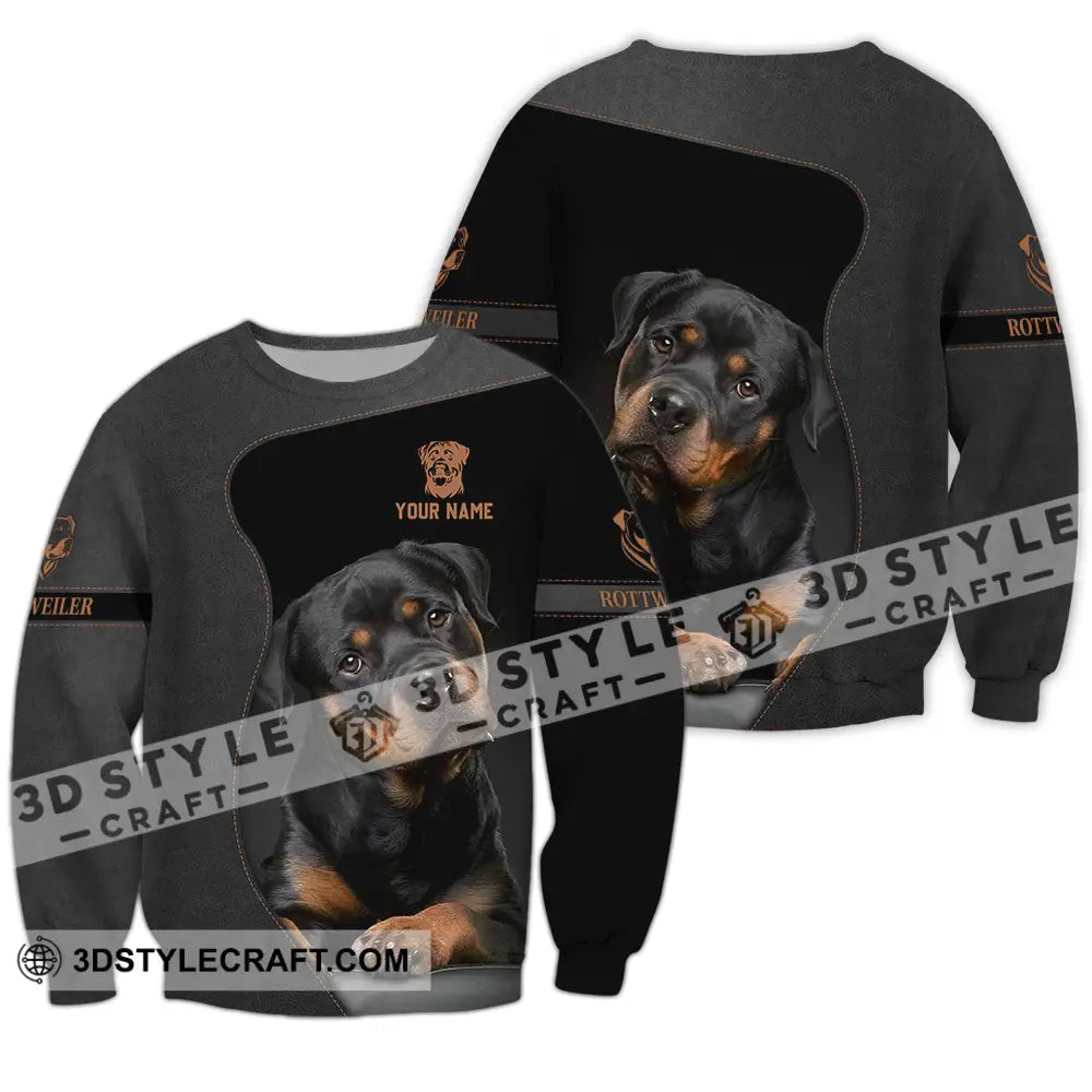 Unisex Shirt - Custom Rottweiler Dog Lover Shirt Long Sleeve / S T-shirt