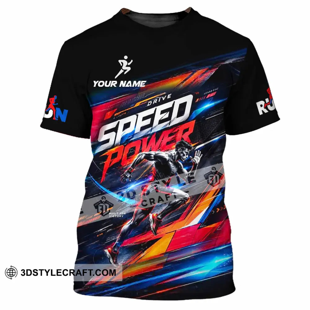 Unisex Shirt - Custom Run Drive Speed Power Shirt - T-Shirt / S - T-shirt