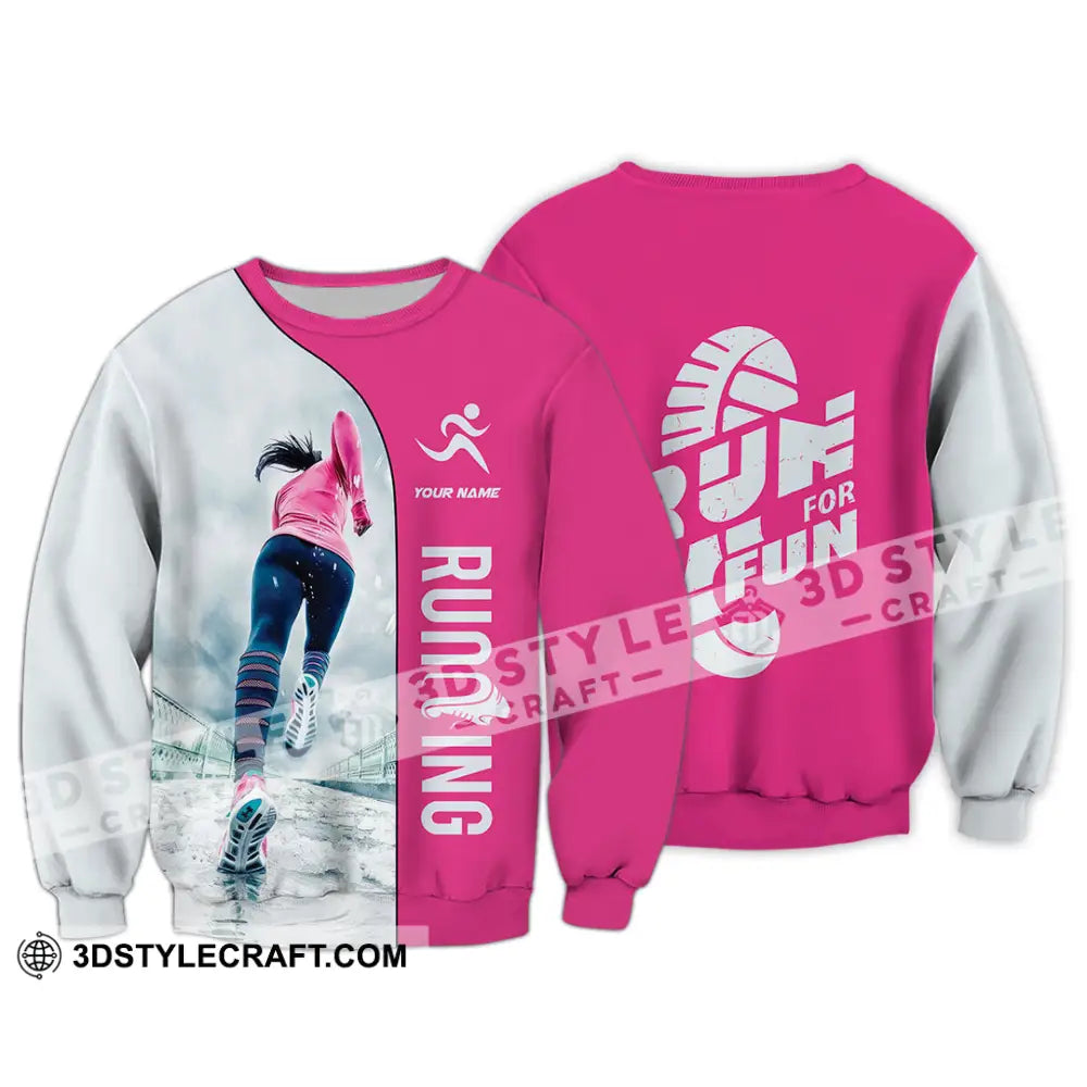 Unisex Shirt - Custom Run For Fun Running Lover Sport Shirt Long Sleeve / S T-shirt