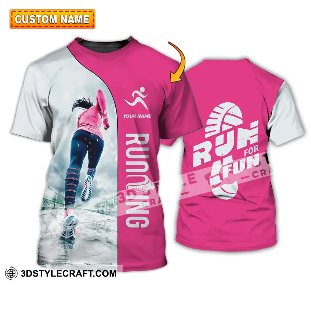 Unisex Shirt - Custom Run For Fun Running Lover Sport Shirt T-shirt