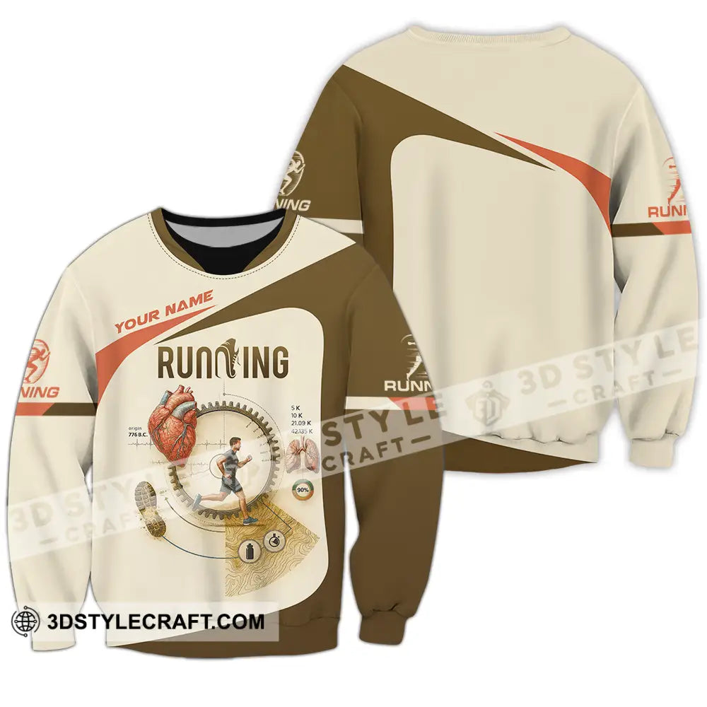 Unisex Shirt - Custom Run For Health Running Lover Shirt Long Sleeve / S T-shirt